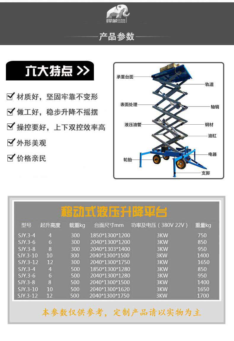 移動剪叉升降平臺